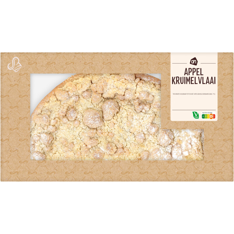 AH Appelkruimelvlaai half