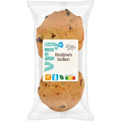 AH Glutenvrij Rozijnen bollen