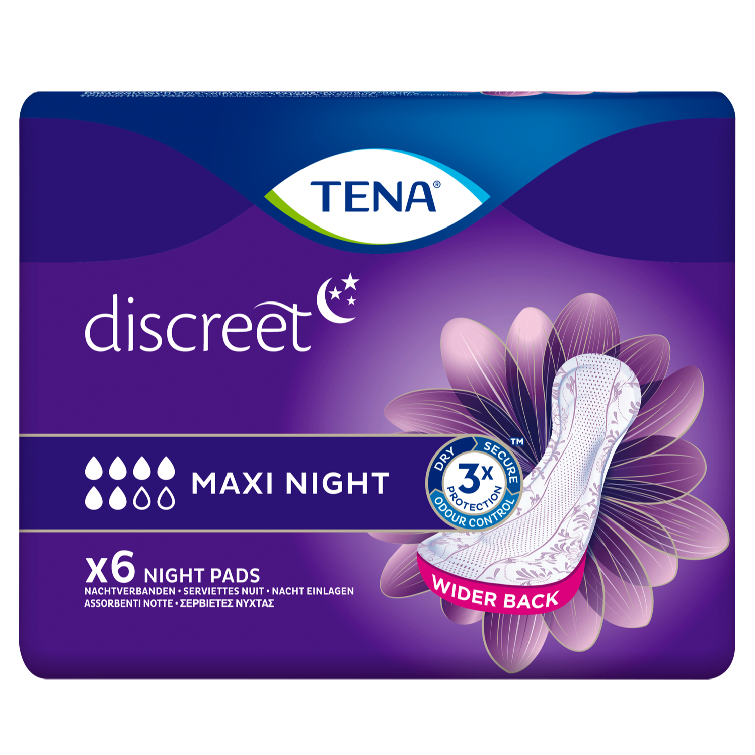TENA Discreet Maxi Verbanden 6 Stuks
