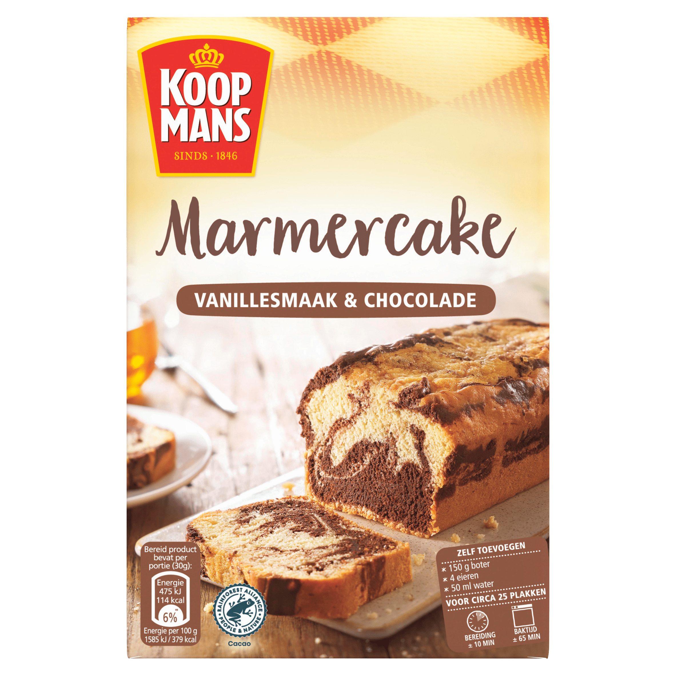 Koopmans Marmercake vanillesmaak & chocolade