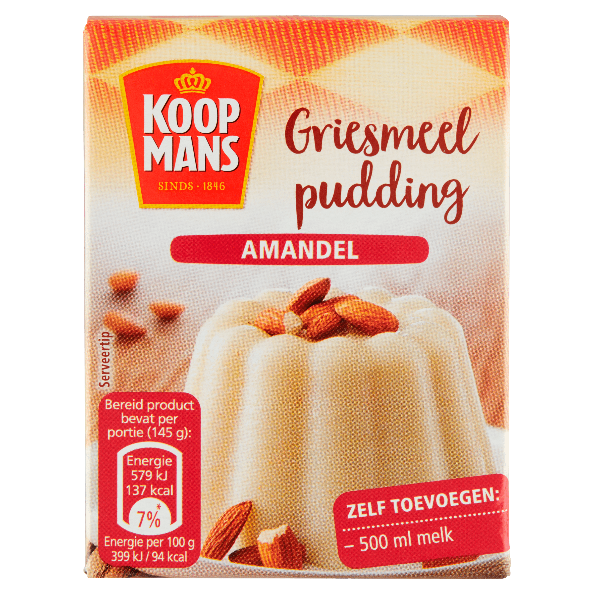 Koopmans Griesmeelpudding amandel