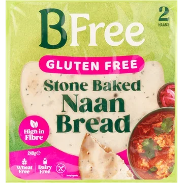 BFree Gluten Free Stone Baked Naanbread 2 Stuks