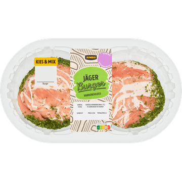 Jumbo Jäger Burger Varkensvlees 2 Stuks
