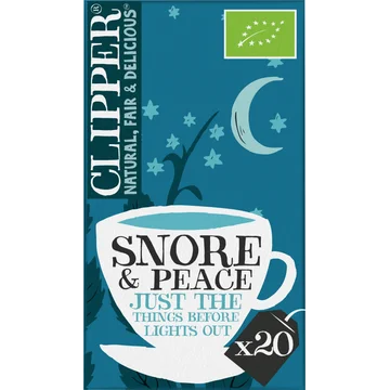 Clipper Snore & Peace Organic Chamomile, Lemon Balm & Lavender Infusion 20 Stuks 30 g