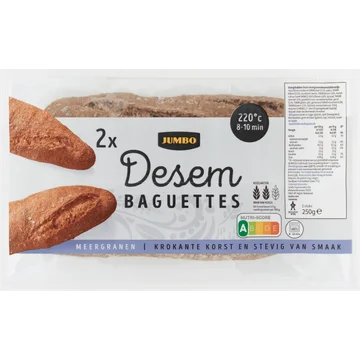 Jumbo - Desem Baguettes - Meergranen - 2 Stuks