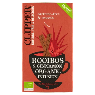 Clipper Rooibos & Cinnamon Organic Infusion 20 Stuks 36 g