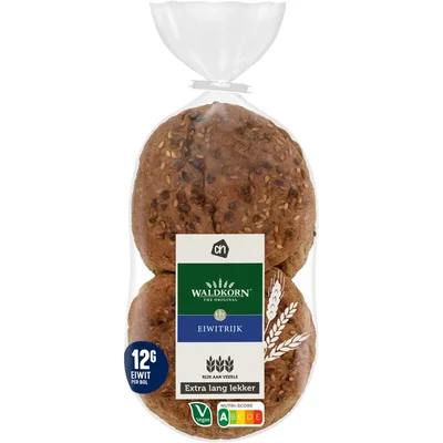 AH Extra lang lekker waldkorn bollen eiwit