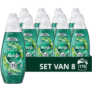 Robijn Advanced Quickwash Vloeibaar Wasmiddel Spring Blossom 8 x 22 wasbeurten