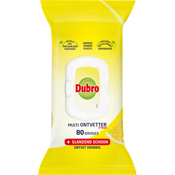 Dubro Multi Ontvetter doekjes 80 Stuks