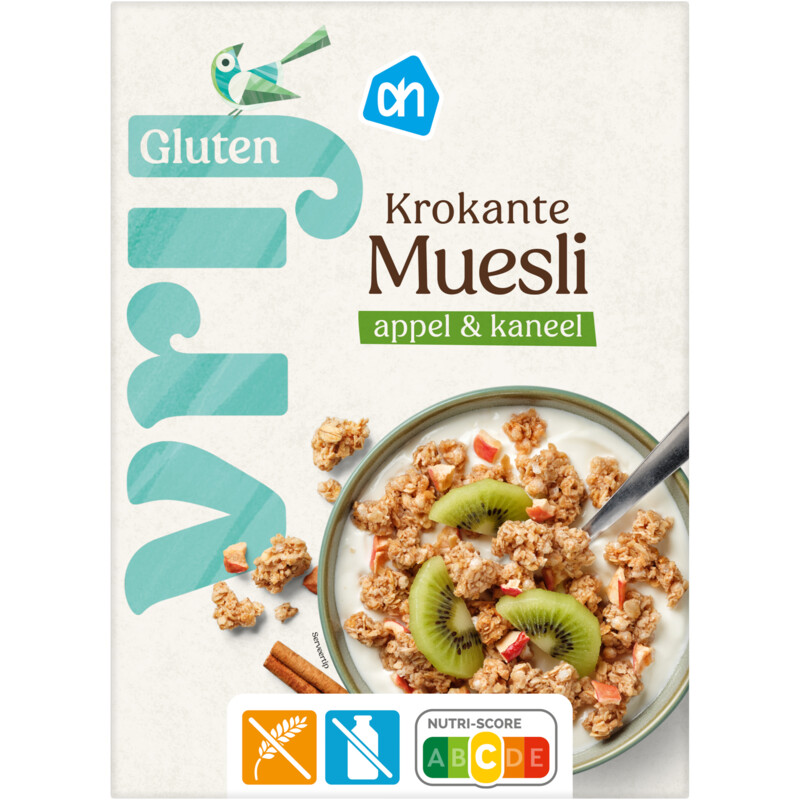 AH Glutenvrij Krokante muesli appel kaneel