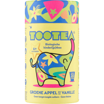 TooTea Biologische Kinder(ijs)thee Groene Appel en Vanille 6+ Maanden 100 g
