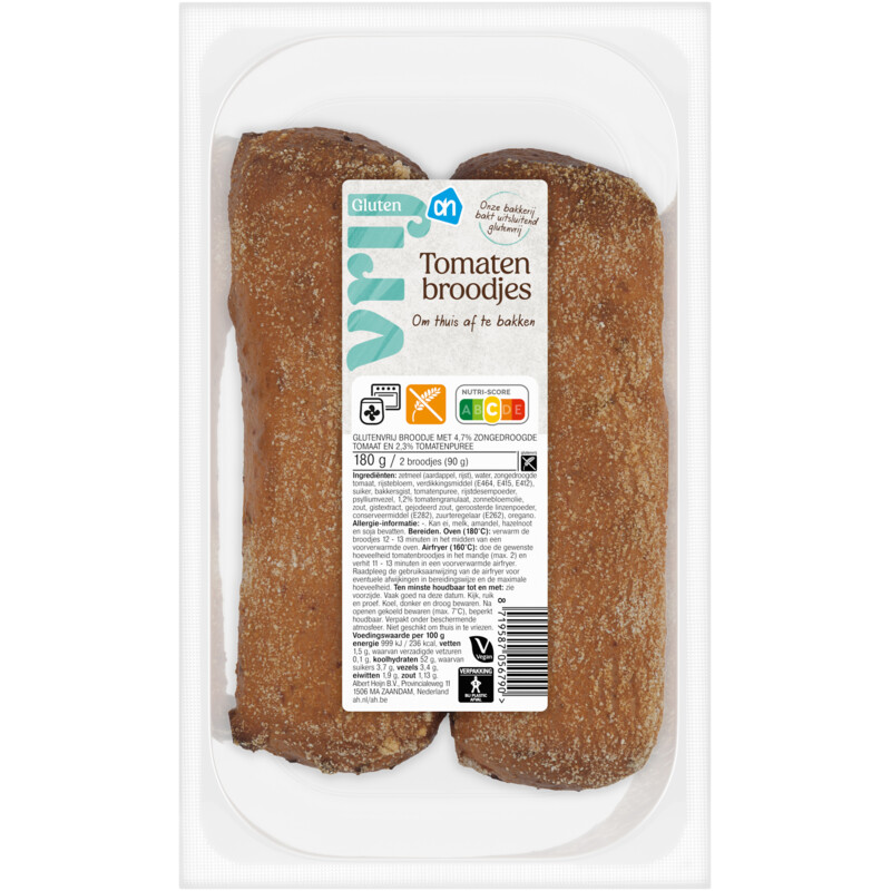 AH Glutenvrij Tomaten broodjes