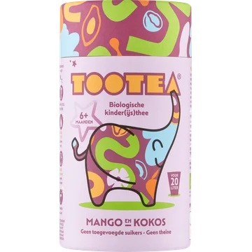 TooTea Biologische Kinder(ijs)thee Mango en Kokos 6+ Maanden 100 g