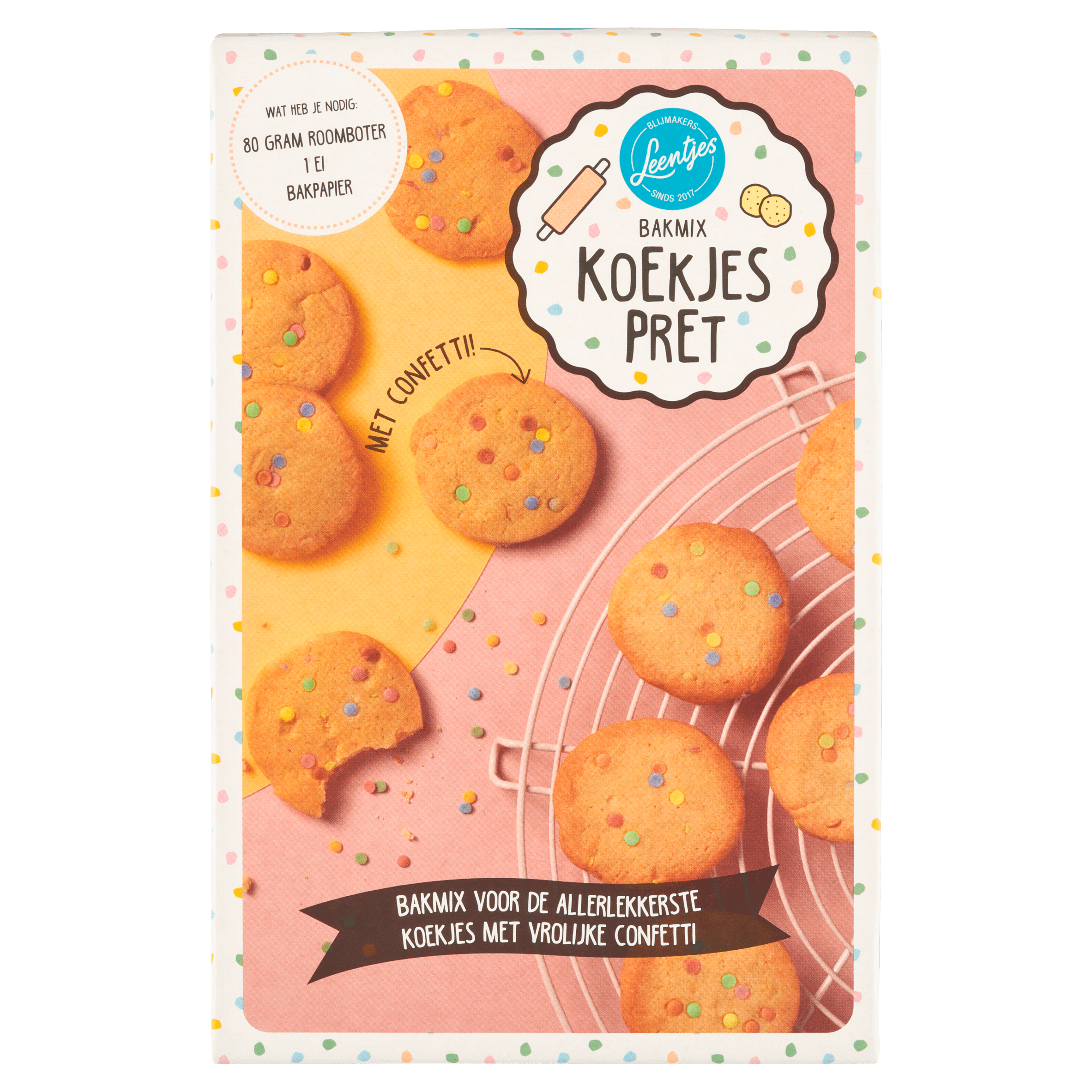 Leentjes Bakmix Regenboog Taart Pret 300 g