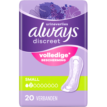 Always Discreet Verband Voor Urineverlies 20 Stuks