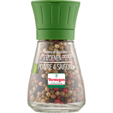 Verstegen Biologische 4 Seizoenen Peper met Molen 32 g