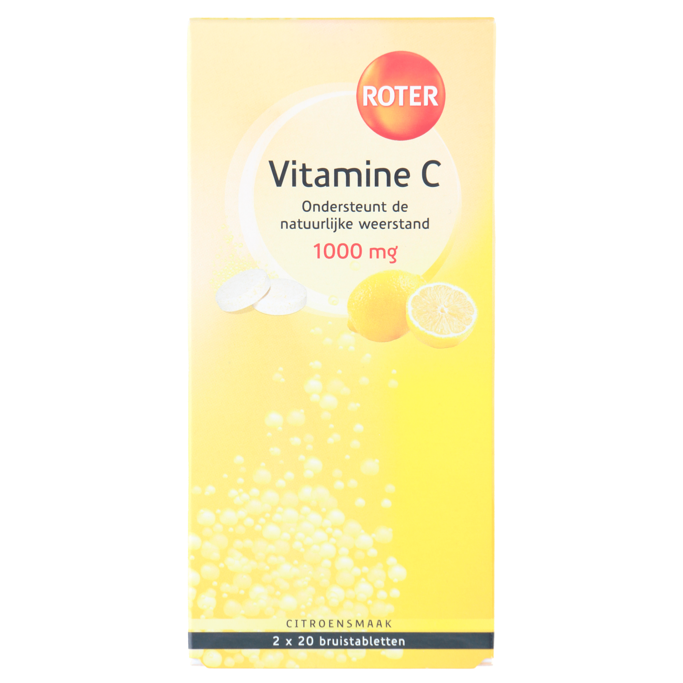Roter Vitamine C bruistabletten citroen, 2 x 20 stuks