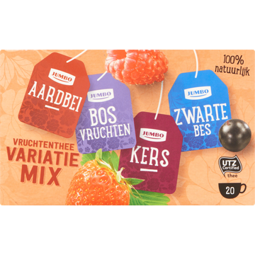 Jumbo Vruchtenthee Variatie Mix 20 Stuks