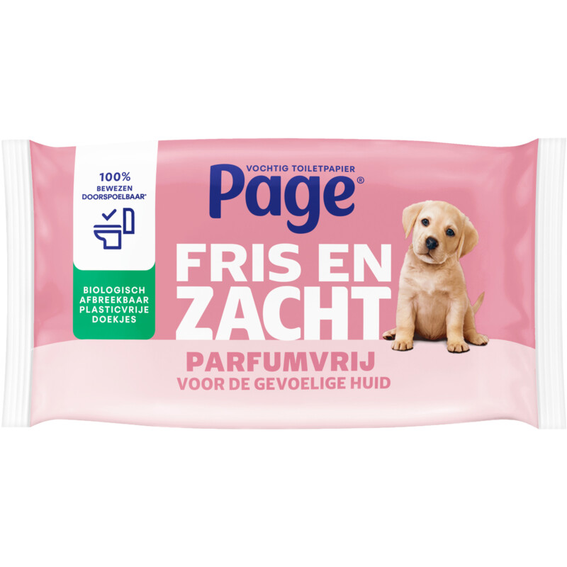 Page Vochtig Toiletpapier Sensitive