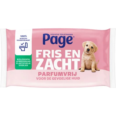 Page Vochtig Toiletpapier Sensitive