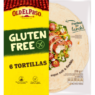 Old El Paso Original Gluten Free Tortillas 216g