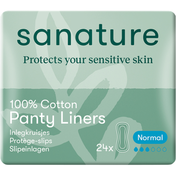 Sanature 100% Katoenen Inlegkruisjes Normal 24 Stuks