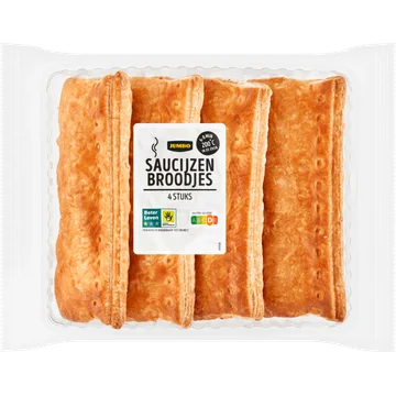 Jumbo Saucijzenbroodjes 4 Stuks