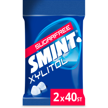 Smint Mint Suikervrij Dispenser 2 x 40 stuks