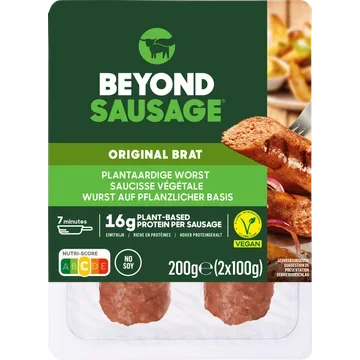 Beyond Meat Sausage Original Brat Plantaardige Worst 2 x 100 g