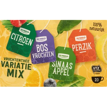 Jumbo Vruchtenthee Variatie Mix 20 Stuks