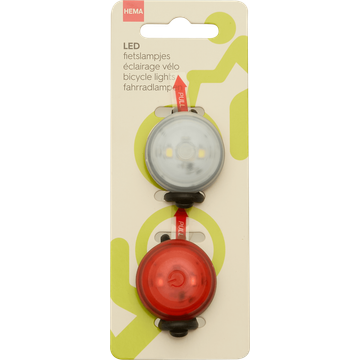 HEMA Fietslampjes zwart basic