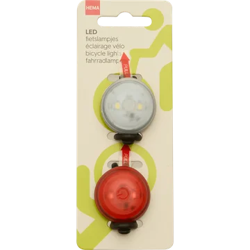 HEMA Fietslampjes zwart basic