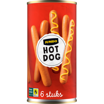 Jumbo Hotdogs 6 Stuks