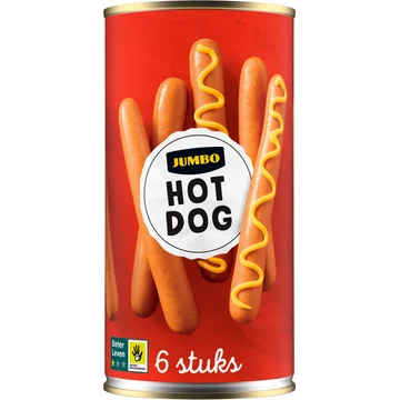 Jumbo Hotdogs 6 Stuks