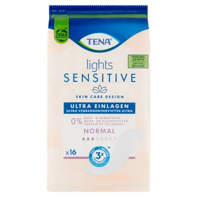 Tena Lights Sensitive Ultra Verbanden Normal 16 Stuks