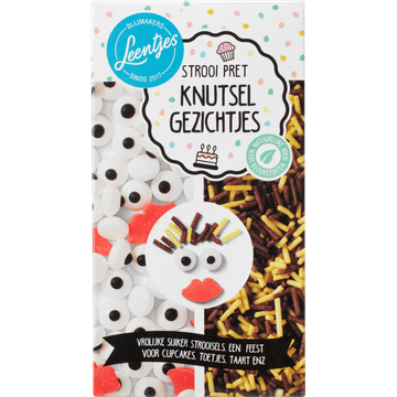 Leentjes Strooi Pret Knutsel Gezichtjes 95 g
