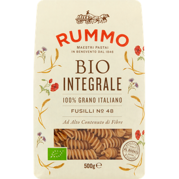 Rummo Bio Volkoren Fusilli  N° 48 500 g