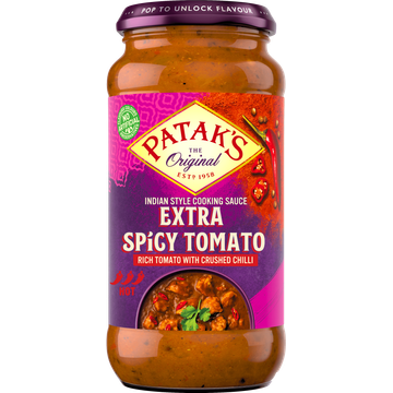 Patak's Extra Spicy Tomato Saus 450 g