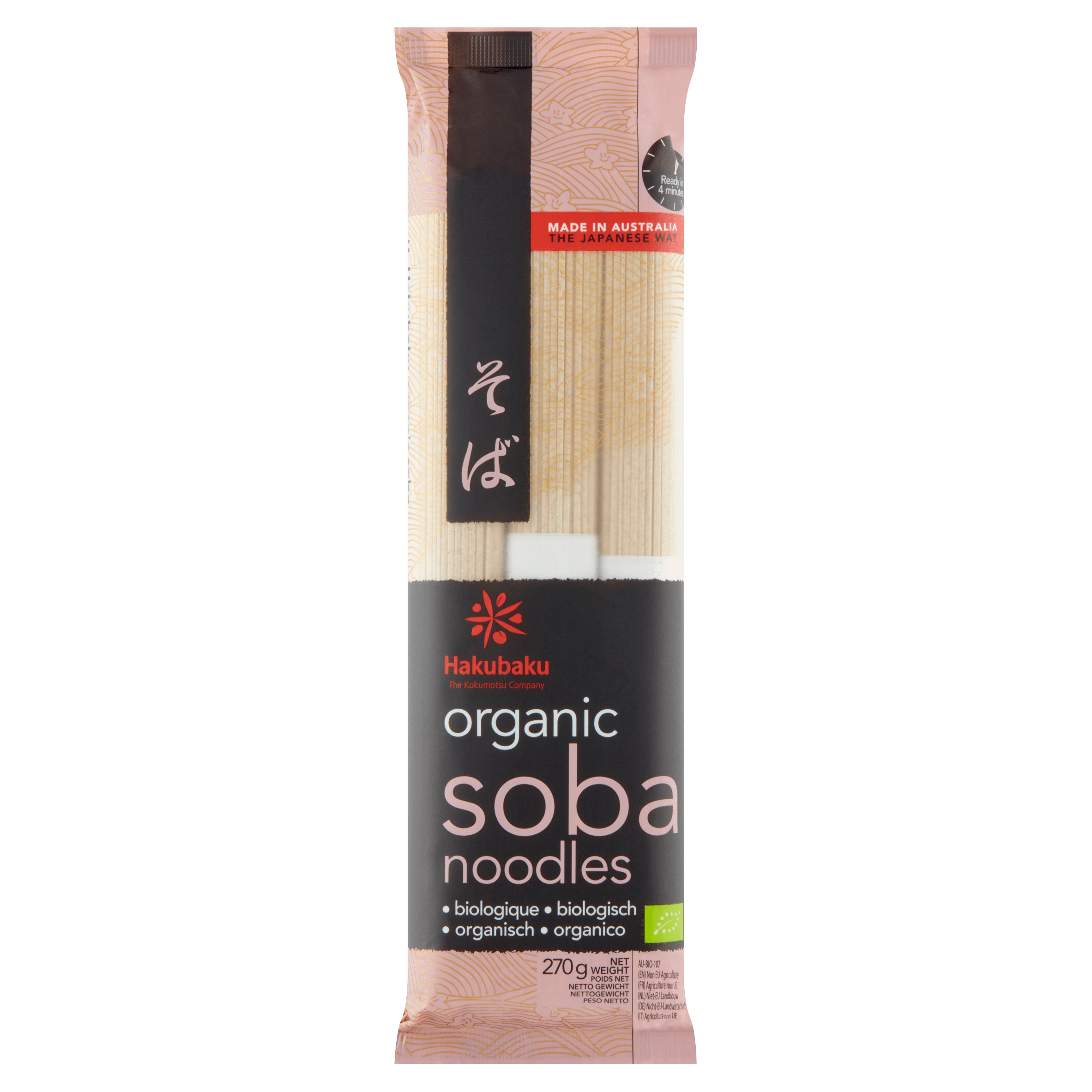 Hakubaku Soba Organic 270g