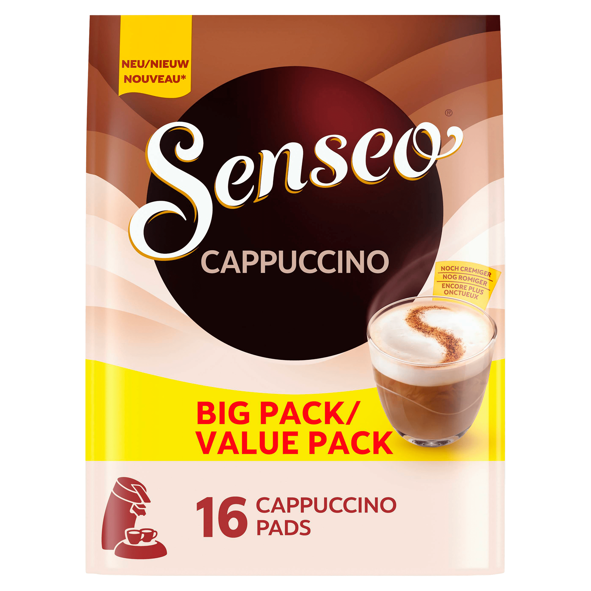 Senseo Cappuccino Koffiepads 8 Stuks 92 g