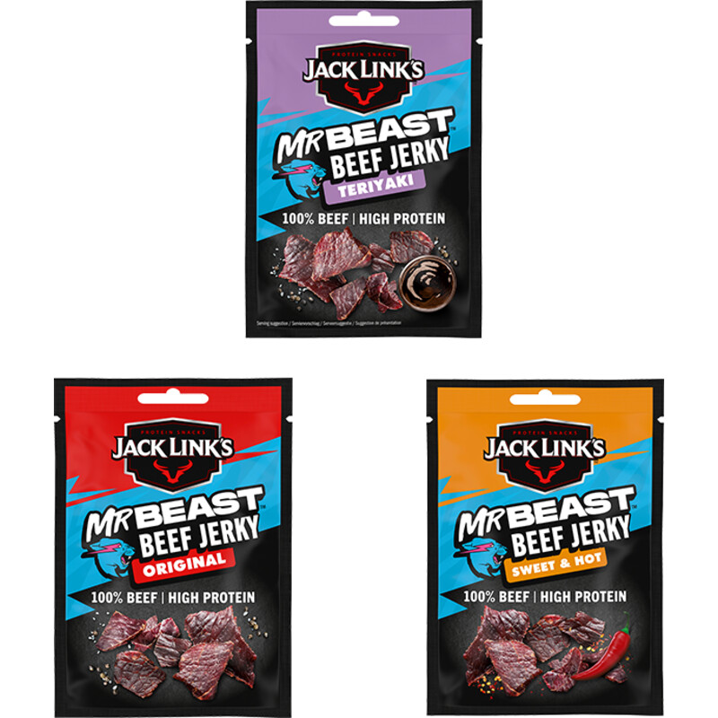 Jack Link's Mr beast Beef Jerky bundel