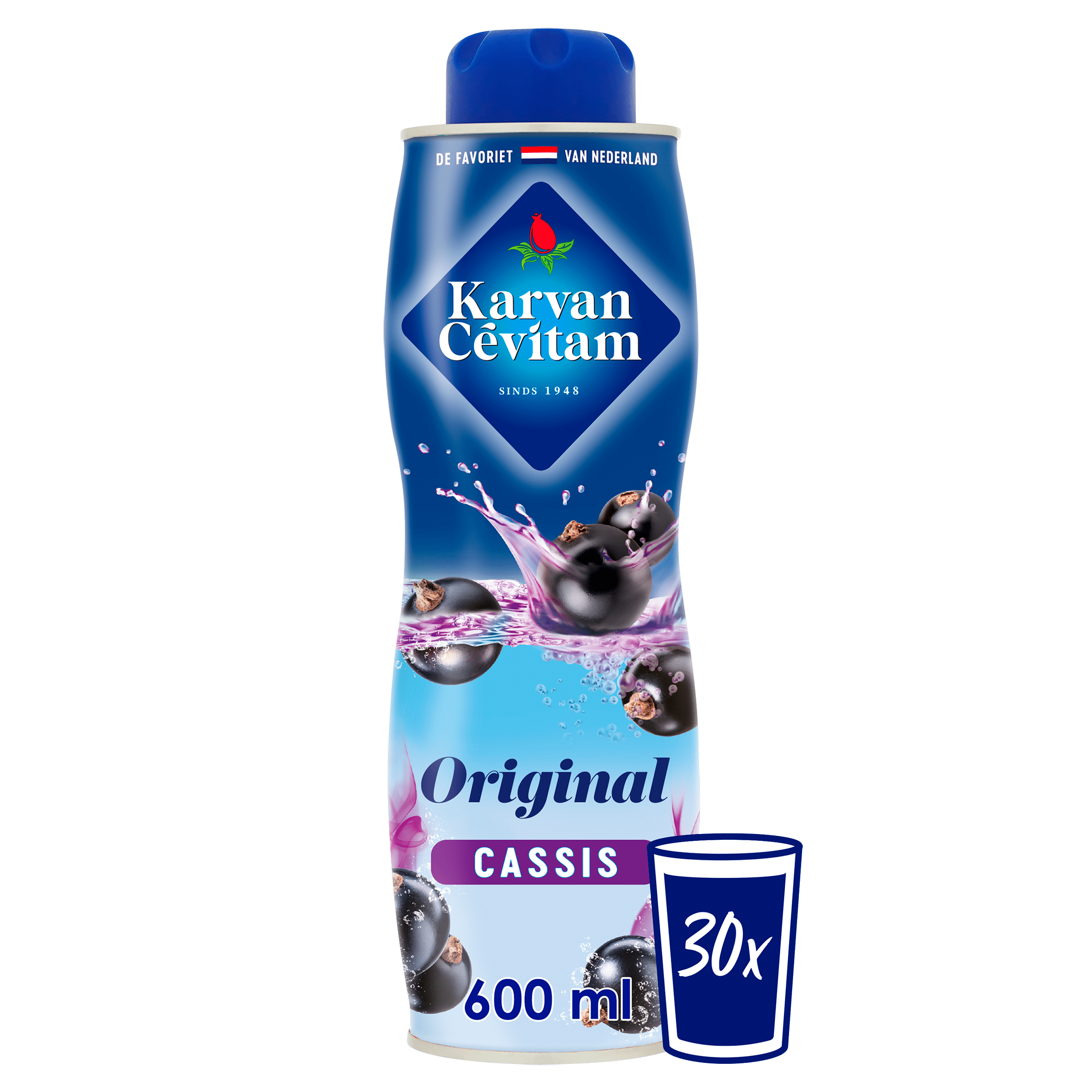 Karvan Cévitam Cassis Original Siroop, 600 ml