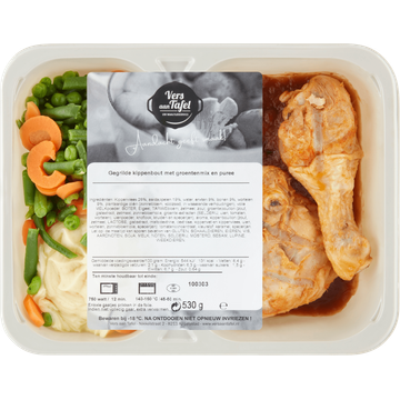 Vers Aan Tafel Gegrilde Kippenbout met Groentenmix en Puree 530 g
