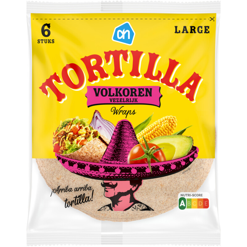 AH Tortilla wraps volkoren large