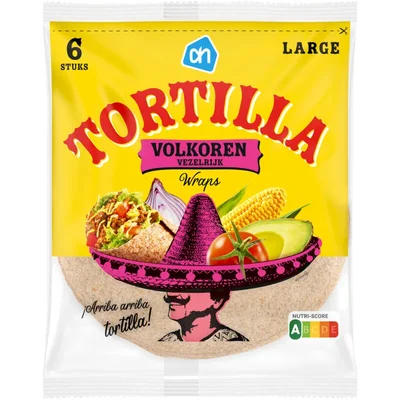 AH Tortilla wraps volkoren large