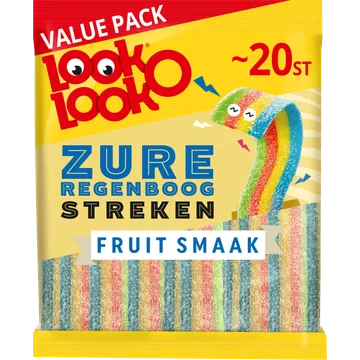 Look-O-Look Zure Regenboog Streken Vegan Voordeelverpakking 200g