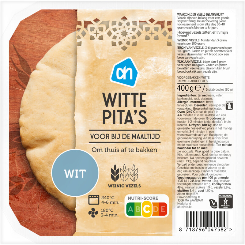AH Witte pita's