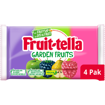 Fruittella Garden Fruits Vegan 4-pack