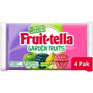 Fruittella Garden Fruits Vegan 4-pack