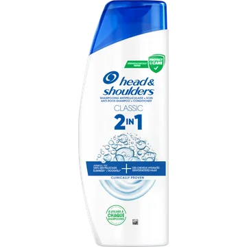 Head & Shoulders Classic 2-in-1 Anti-Roos Shampoo 300ml. Fris en schoon haar